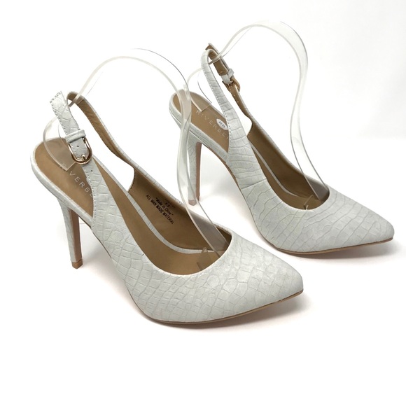 pale blue slingback shoes